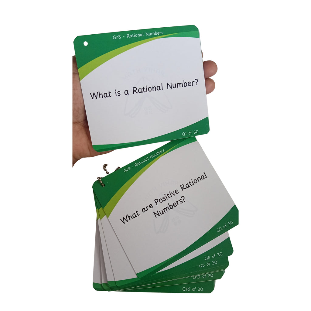 Grade 8 - Rational Numbers - Flash Cards