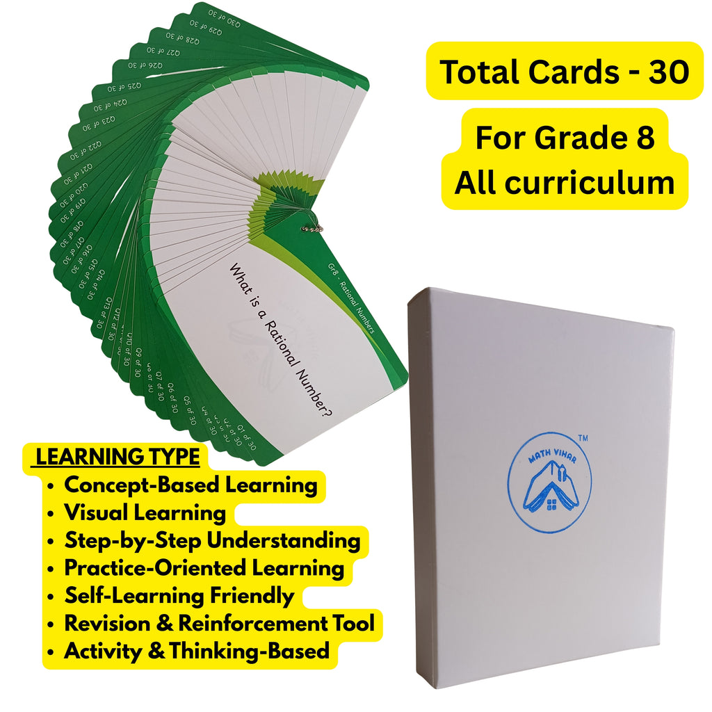 Grade 8 - Rational Numbers - Flash Cards