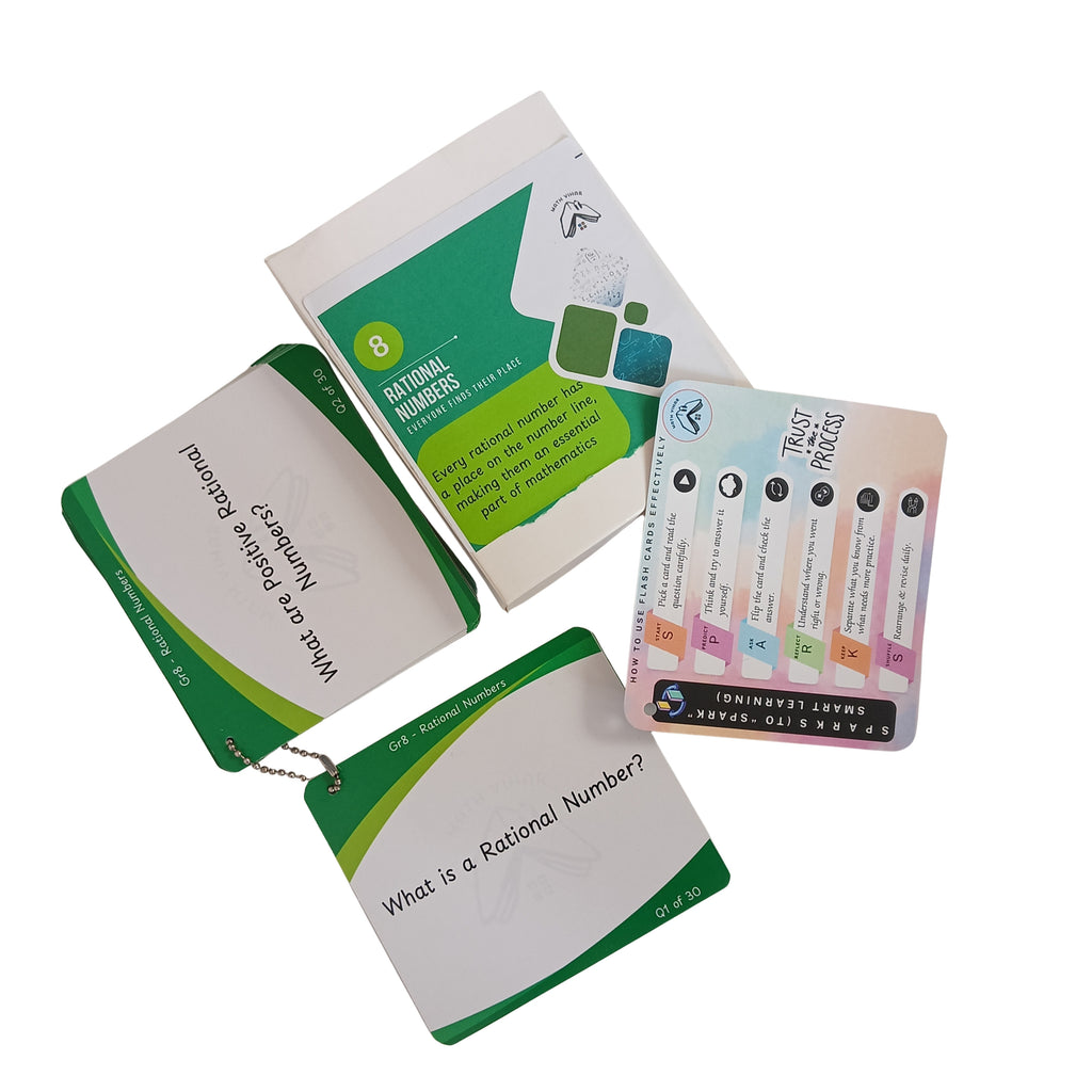 Grade 8 - Rational Numbers - Flash Cards