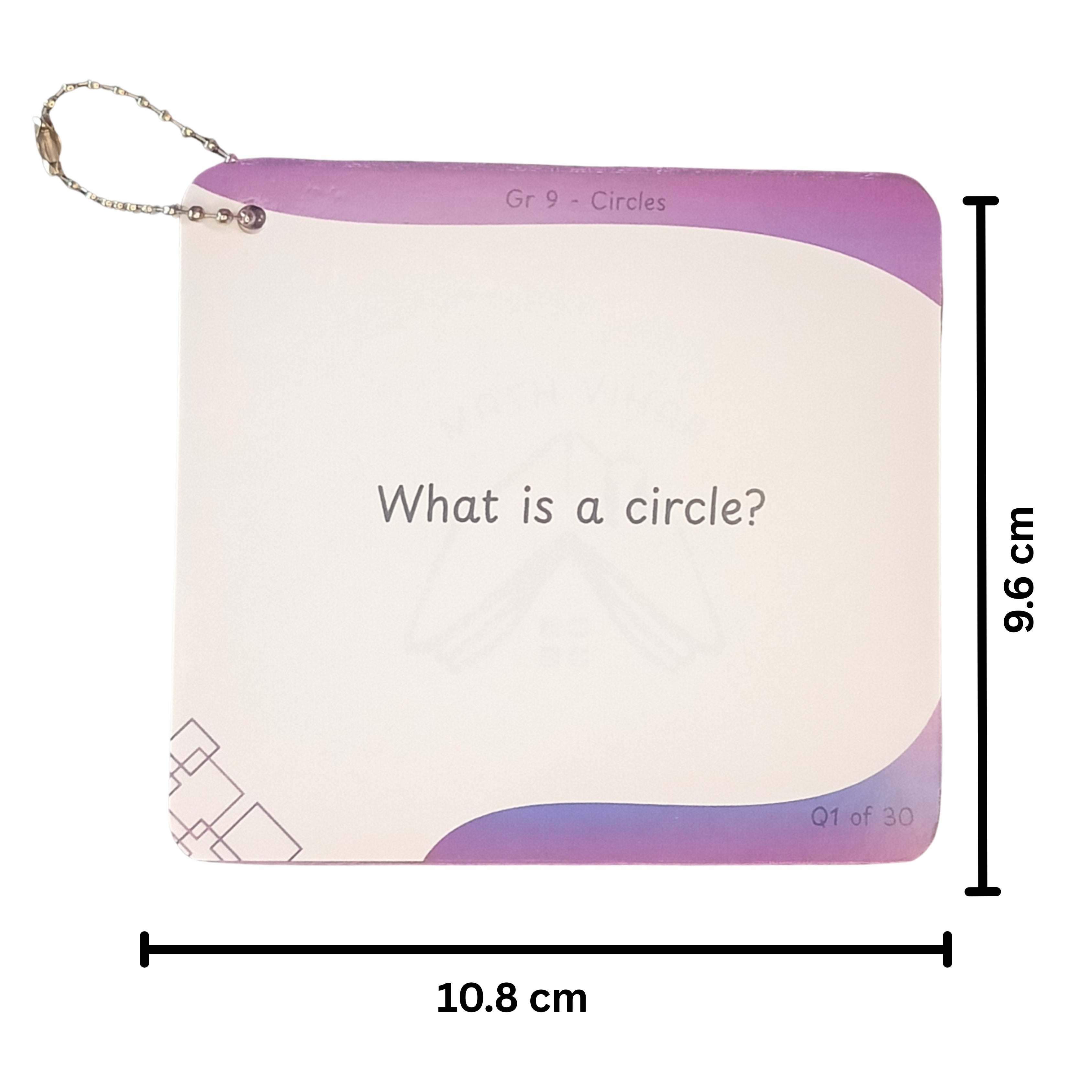 Grade 9 - Circles - Flash Cards