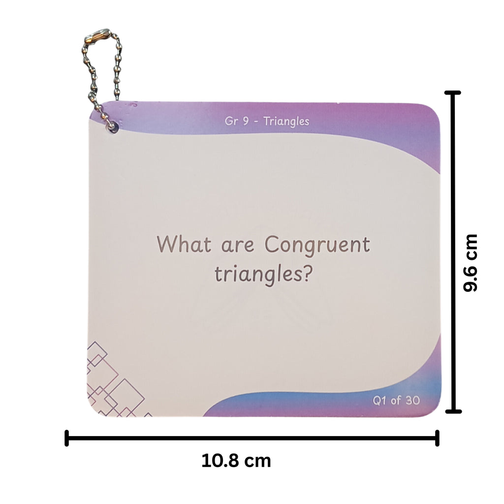 Grade 9 - Triangles - Flash Cards