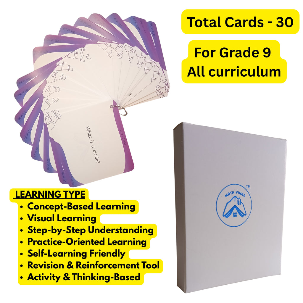 Grade 9 - Circles - Flash Cards