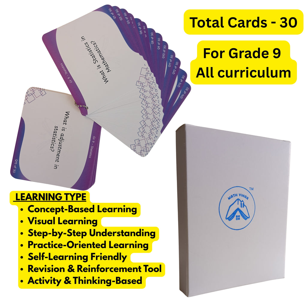 Grade 9 - Statistics - Flash Cards