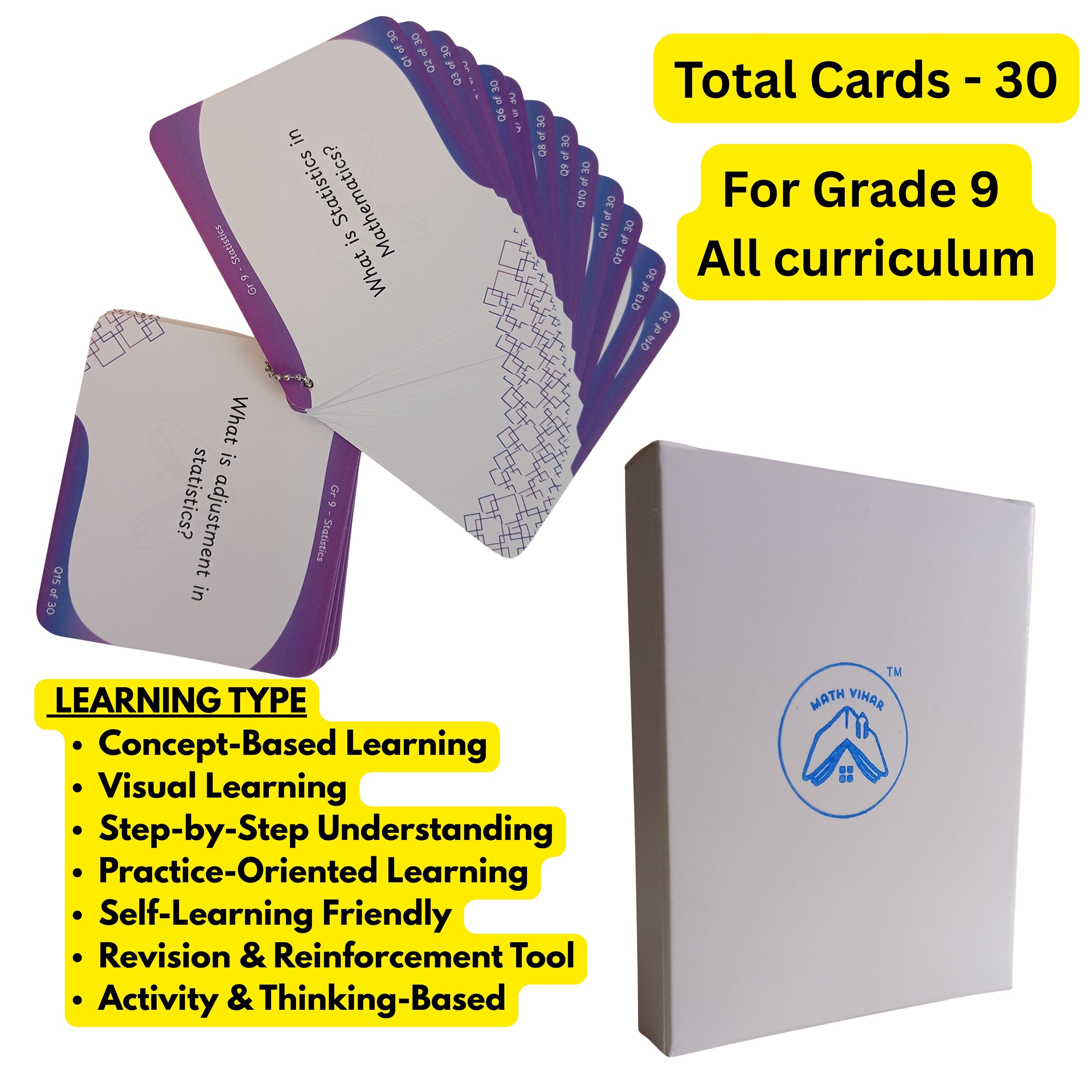 Grade 9 - Statistics - Flash Cards