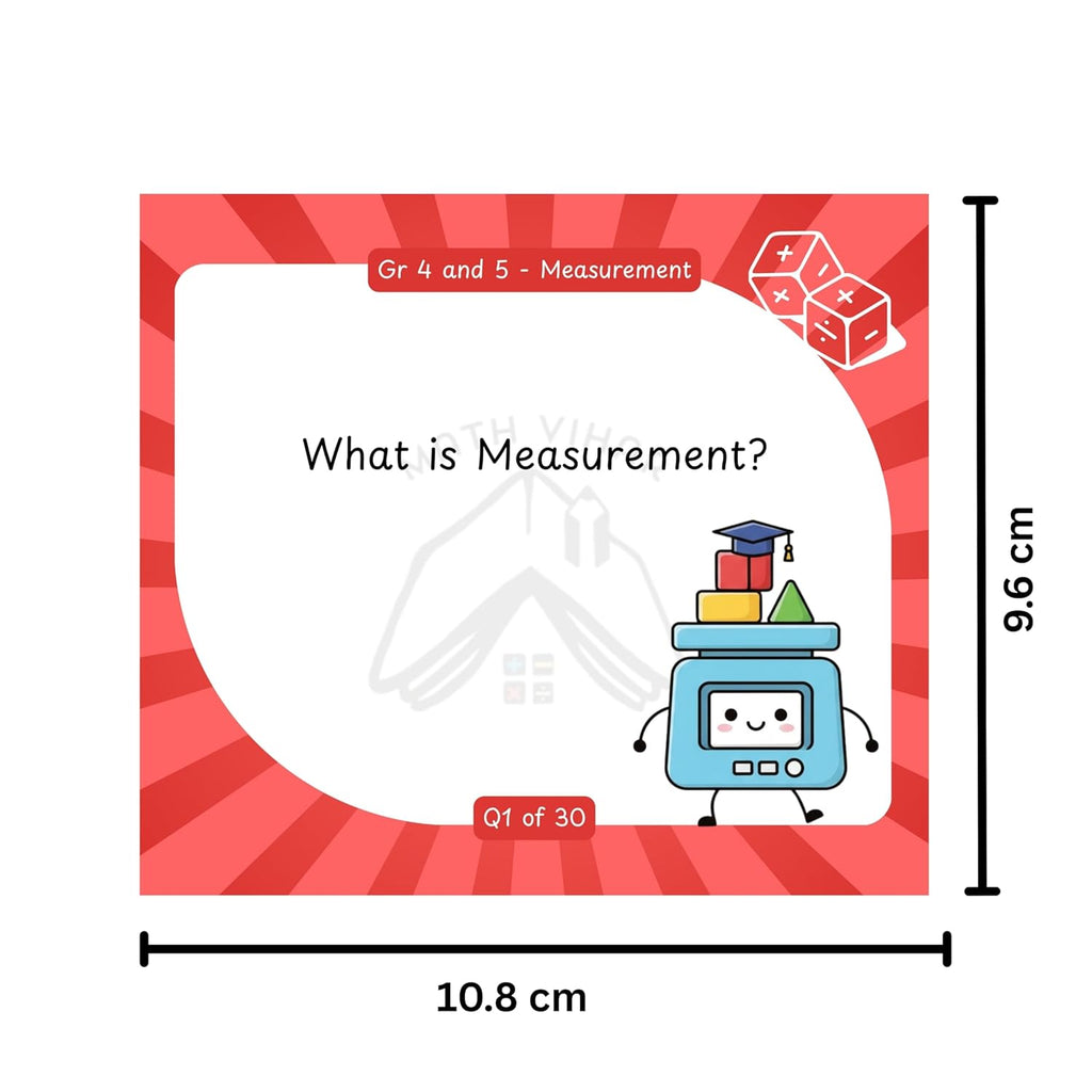 Grade 3 and above - Measurement - Flash Cards