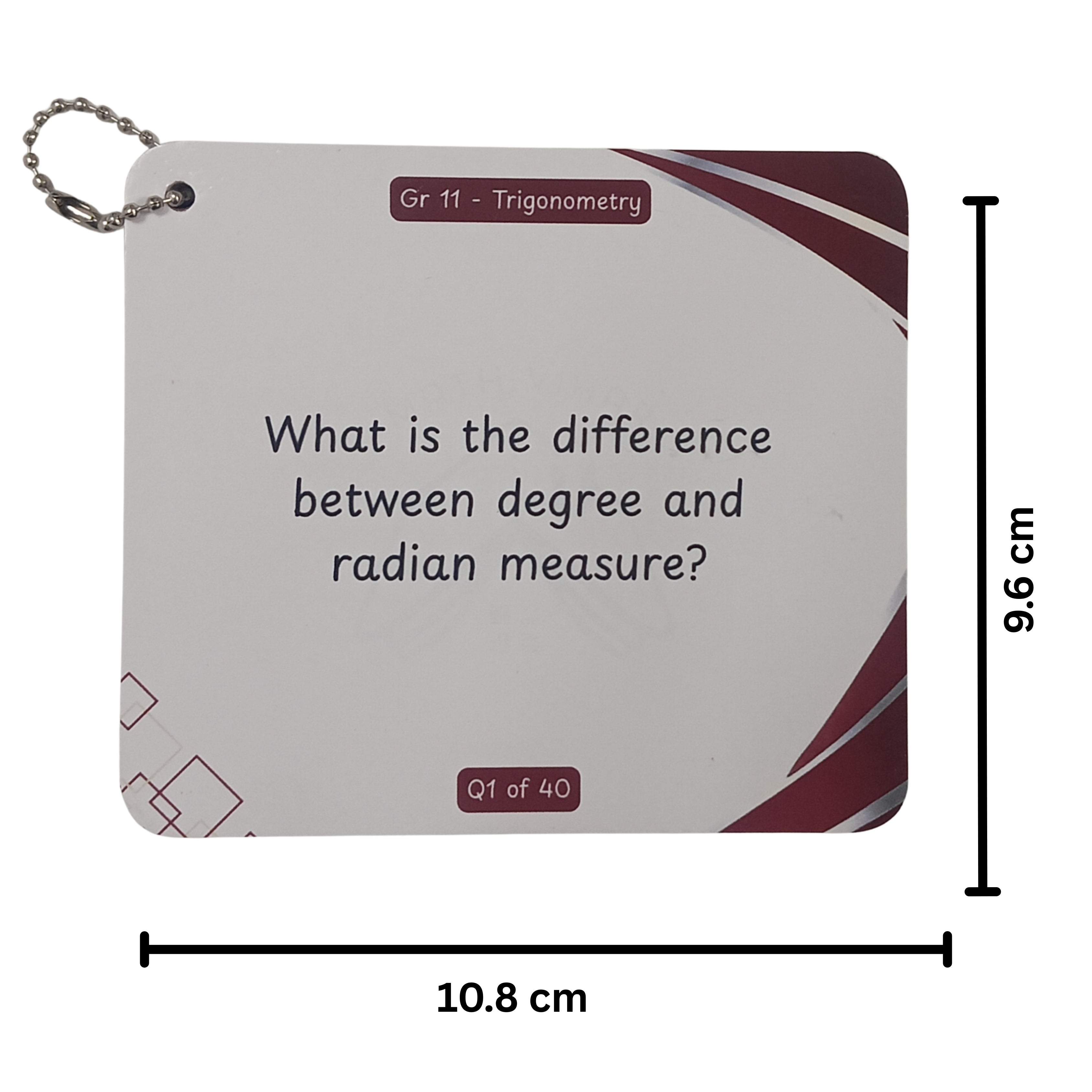 Grade 11 and 12 - TRIGONOMETRY - Flash Cards