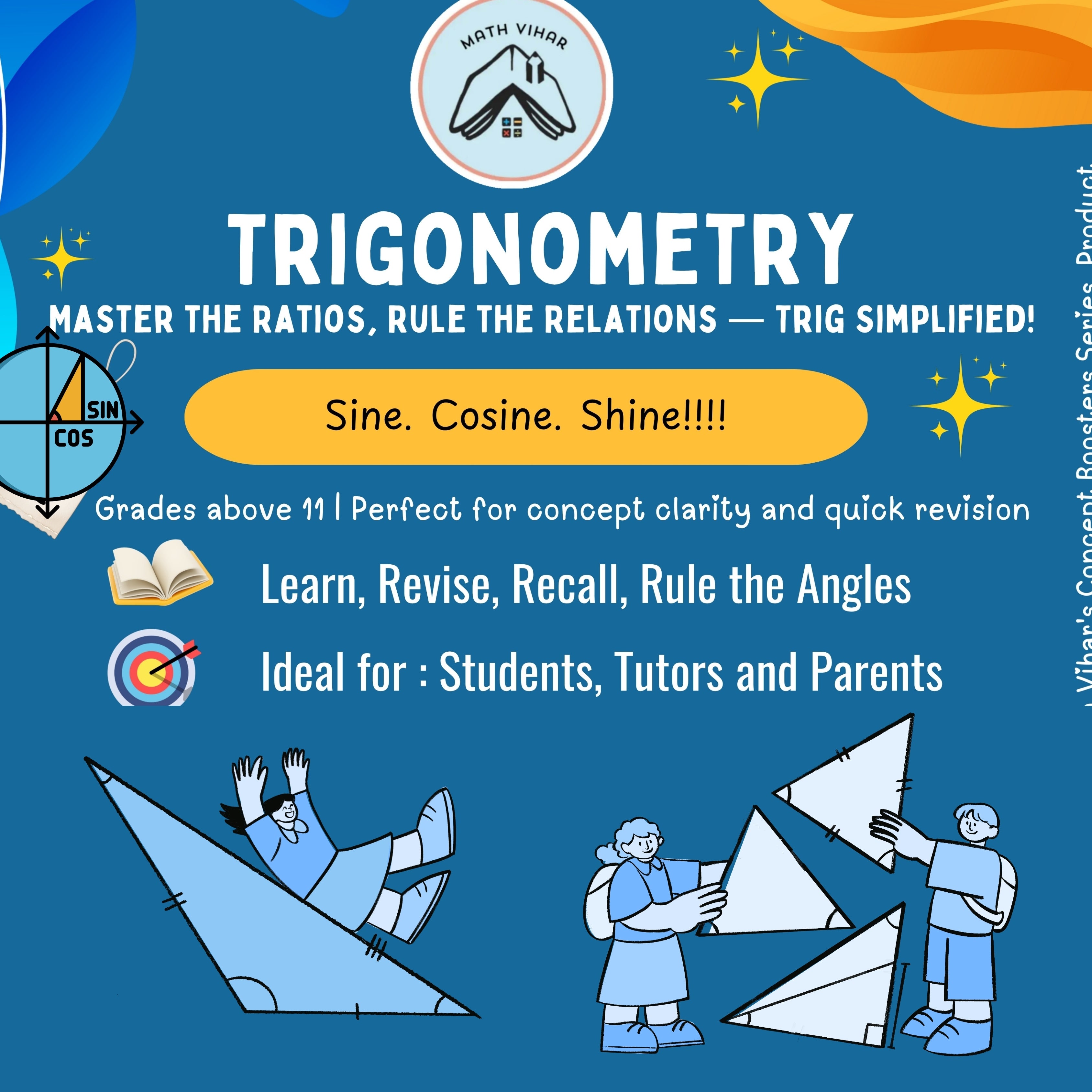 Grade 11 and 12 - TRIGONOMETRY - Flash Cards