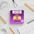Flat lay Ratio and Proportion Flash Cards