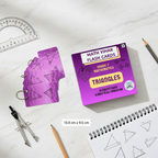 Flat lay Triangles Flash Cards