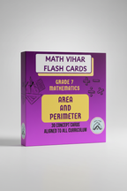 Math Vihar Flash Cards Area and Perimeter - Upright Box