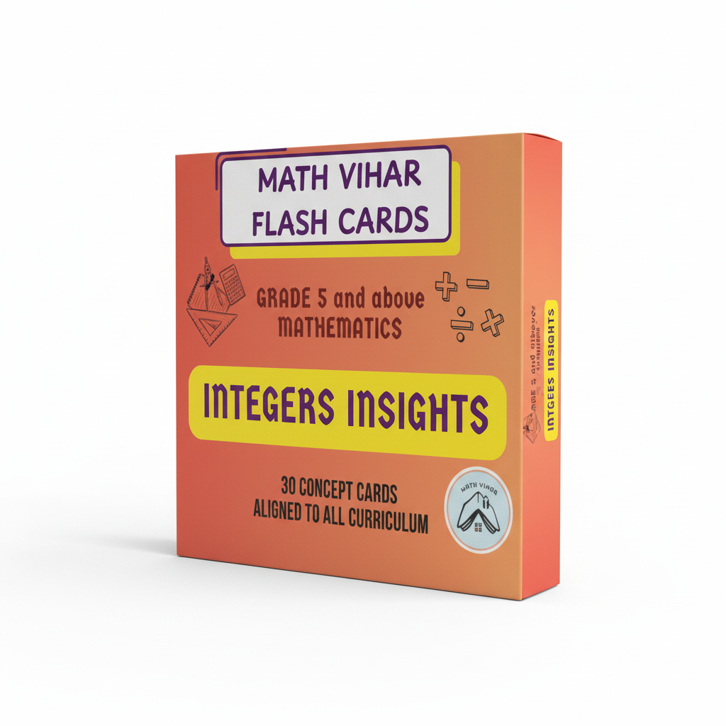 Integers Insights Flash Cards 3D Box