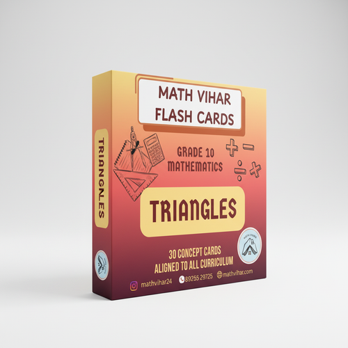 Triangles Flash Cards - 3D Box Mockup